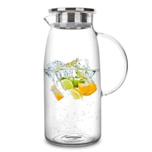 1300/1500/2000ml прозрачный Стекло Кувшин Горячая/холодной воды чайник-кувшин для воды для сока бутылки