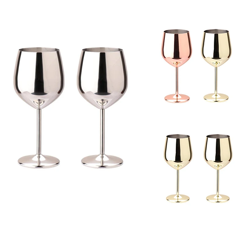 

2Pcs Wine Glasses Red Wine Goblets, 500Ml Juice Drink Goblet Party Barware Kitchen Tools