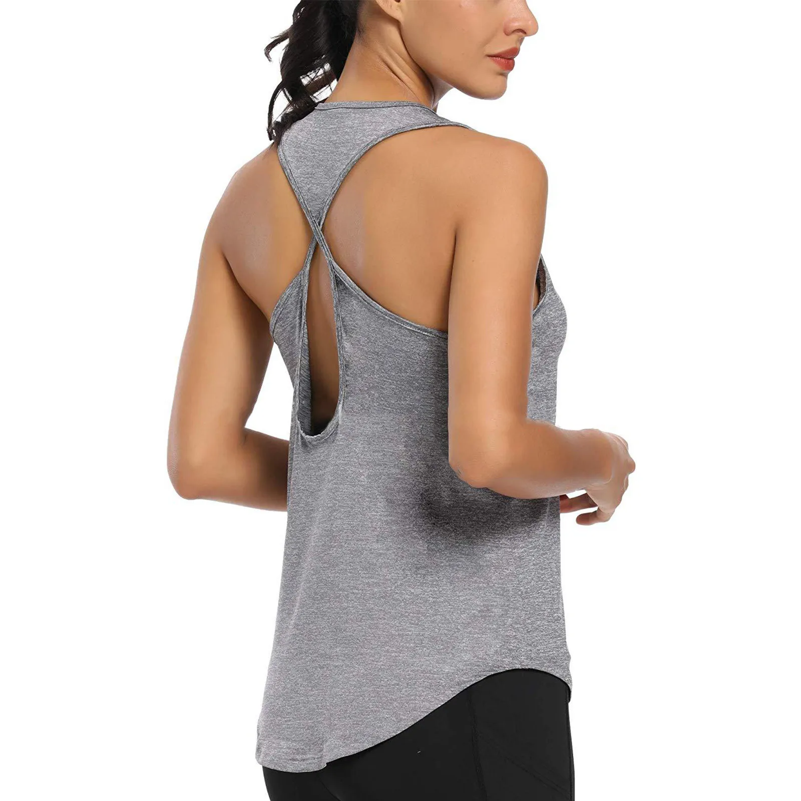 

SAGACE Natural Simple Casual Ladies Cationic Outdoor Fashion Vest Fitness Training Quick Dry Top Daily 2021