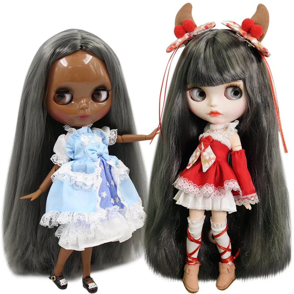 

Кукла Blythe № BL9016, аниме, 1/6, шарнирная кукла нео, с седыми волосами