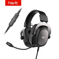 havit headset gamer wired pc usb 3 5mm xbox ps4 headsets with 53mm surround sound hd mic for computer laptop h2002d