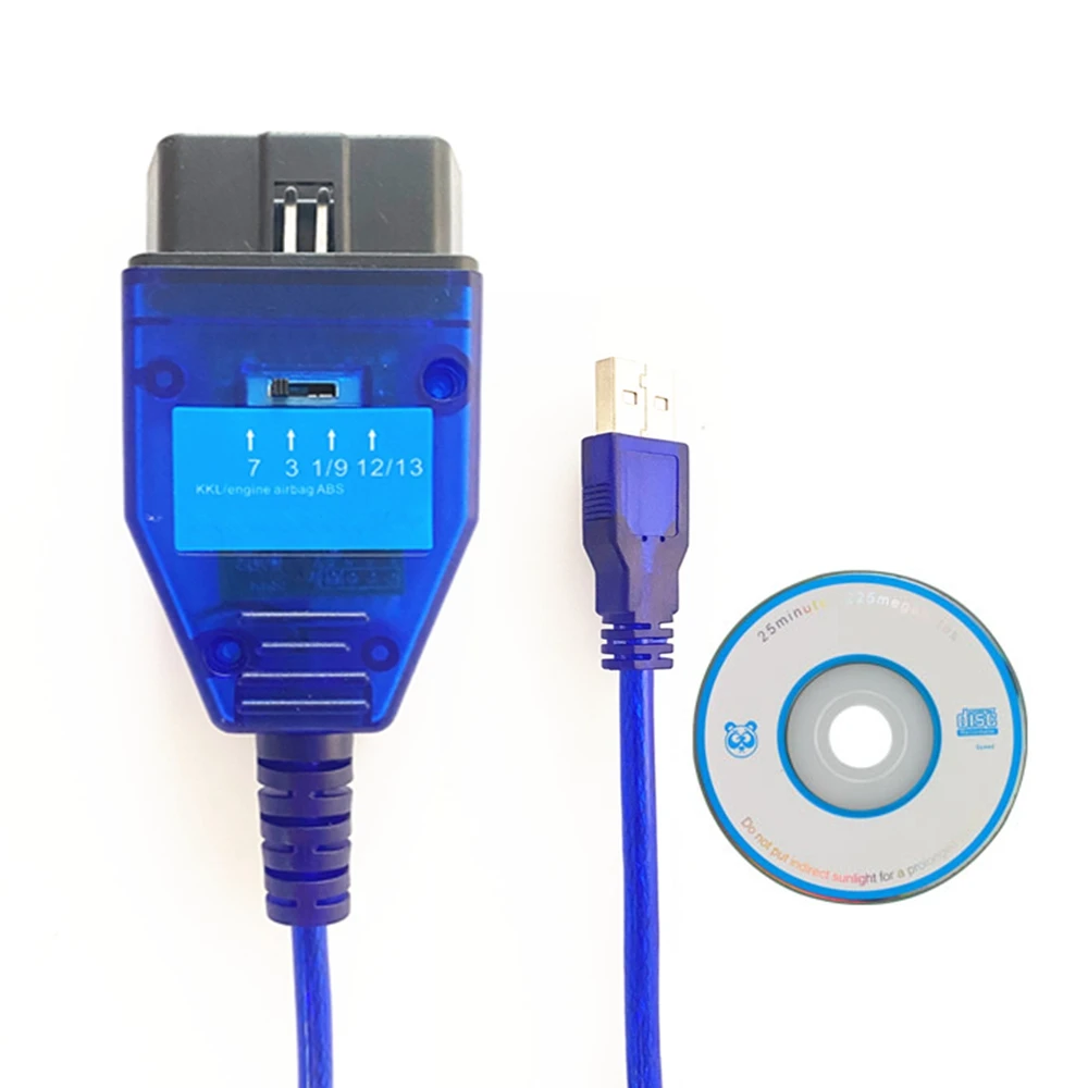 Для VAG KKL 409 для Fiat FTDI FT232RL FT232RQ чип OBD2 USB интерфейс Автомобильный сканер ECU кабели 4