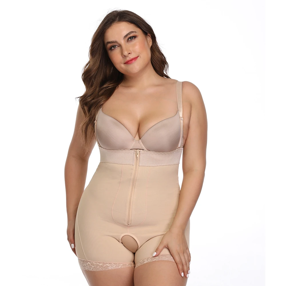 Women Waist Trainer Body Shaper Slimming Shapewear Plus Size High Tummy Control Bodysuit Modeling Strap Tight Underwear | Женская одежда