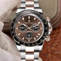 pagani design automatic watch men stainless steel men chronograph waterproof sports clock luxury fashion wristwatch japan vk63