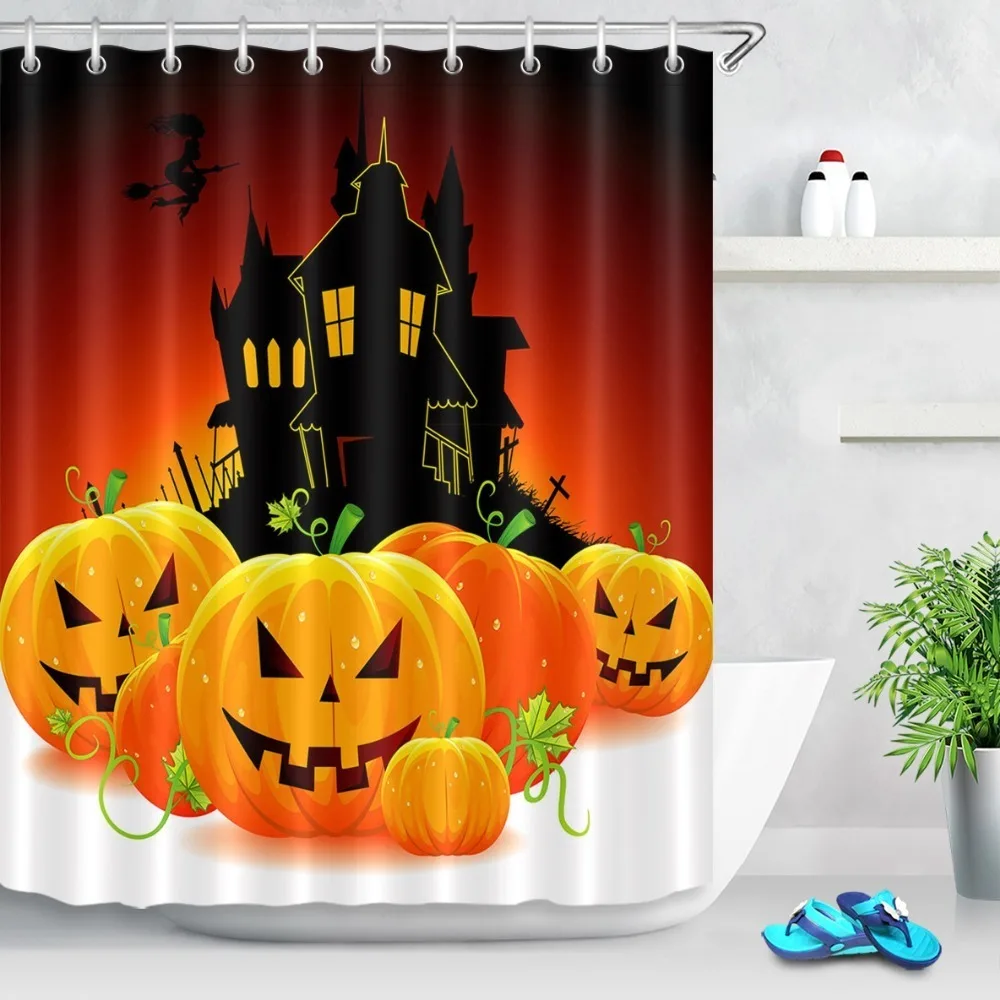 Вечерние непромокаемые занавески на Хэллоуин с принтом для косплея украшение в