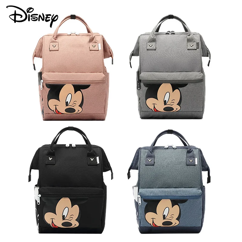 

Disney Diaper Backpack Baby Bag for Mom Wet Bag Fashion Mummy Maternity Diaper Organizer Mickey Travel Mickey Minnie Mouse Nappy