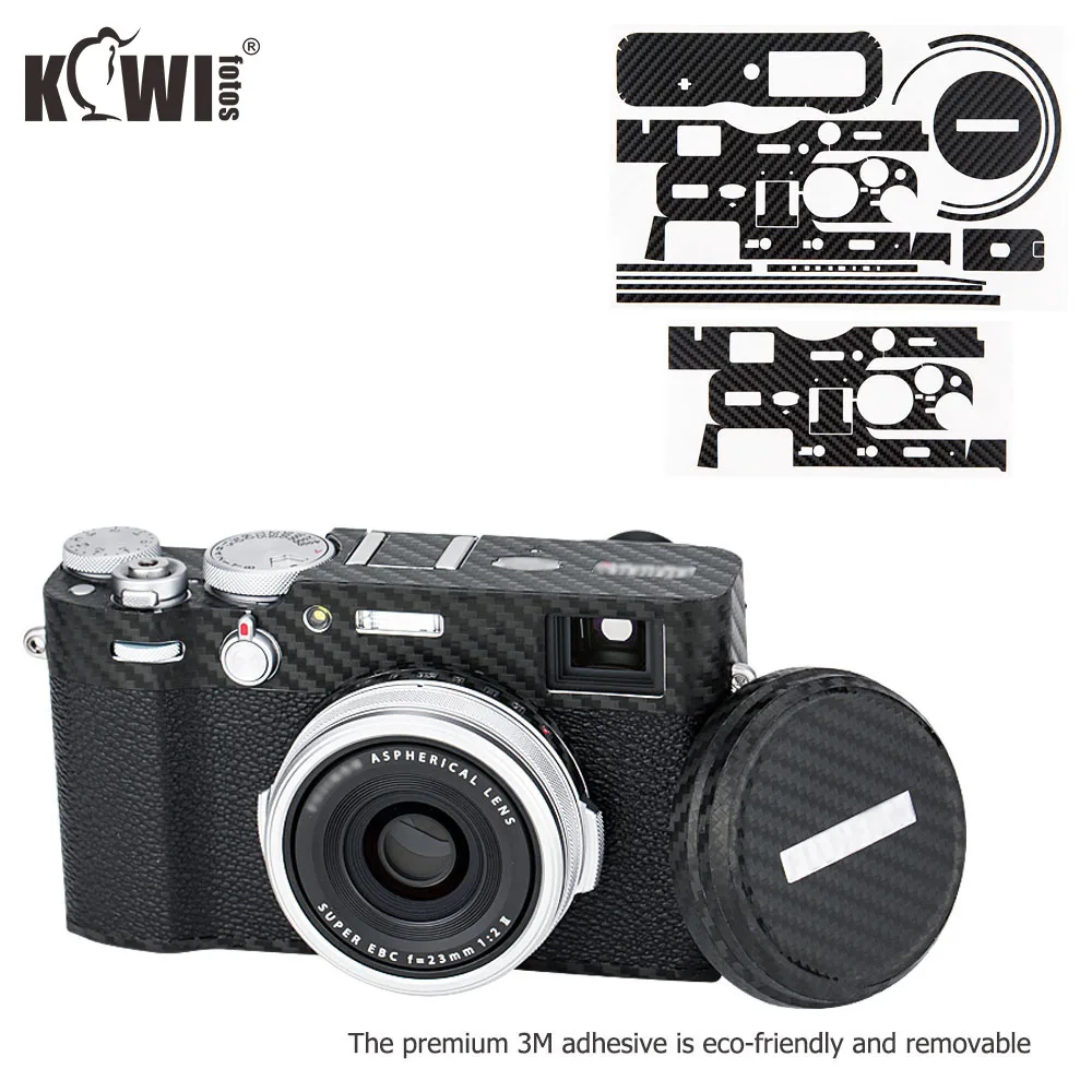Чехол для корпуса камеры KIWIFOTOS с защитой от царапин из углеродного волокна Fujifilm