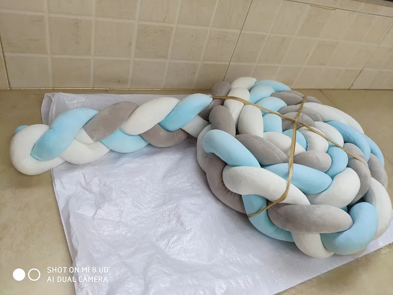 Высококачественная длинная плетеная Подушка диванная подушка детский бампер