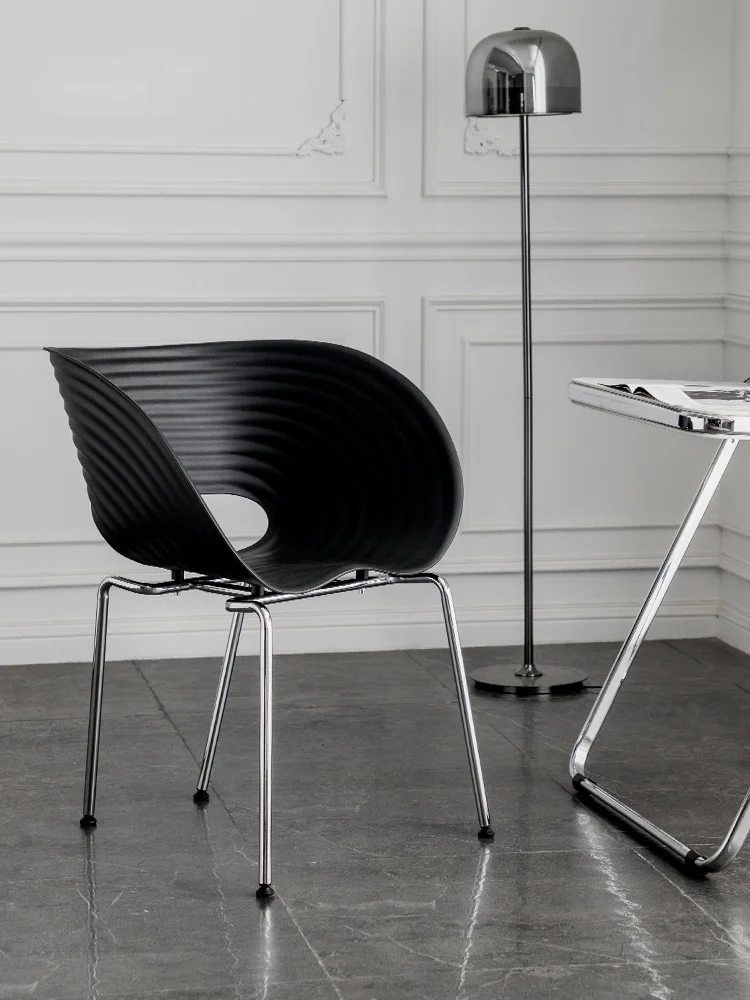 

GY Nordic Creative Shell Chair Plastic Minimalist Backrest for Dining Chair Dining-Table Chair Plastic Book Desks and Chairs