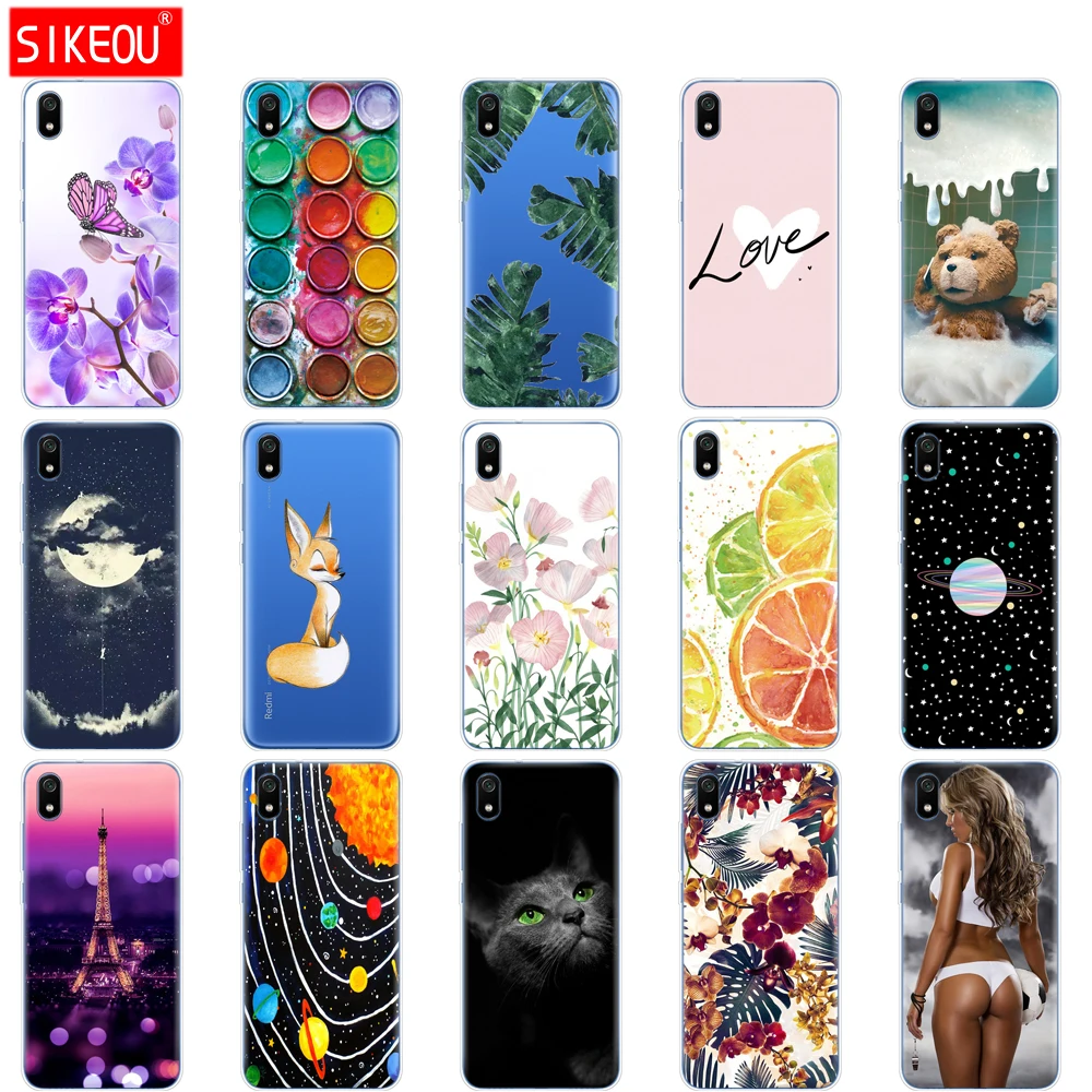 Силиконовый чехол для xiaomi redmi 7a Защитные Чехлы мягкая задняя крышка из ТПУ 7 a