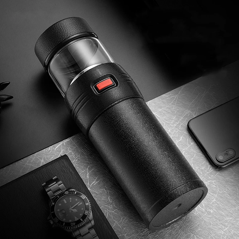 Thermos Bottle with Stainless Steel Tea Infuser Hot Water Vacuum Flask Car Cup Adults Coffee Sport for Gift | Дом и сад