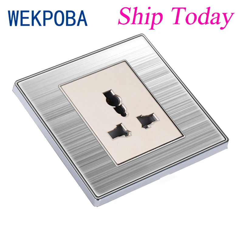 Настенная розетка WEKPOBA Ship Now 16 А стандарт ЕС/Великобритании 13 USB-зарядное