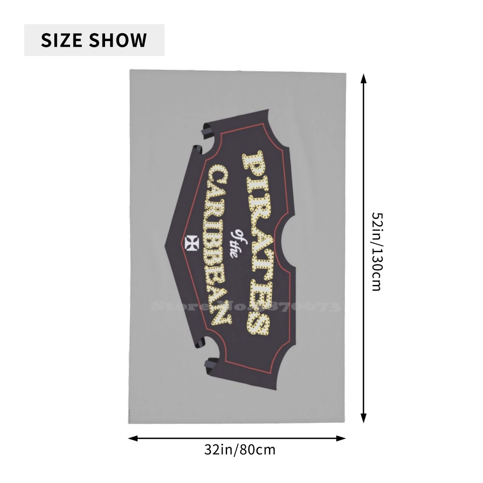 Полотенце из фильма Пираты Карибского моря с 3D-принтом |