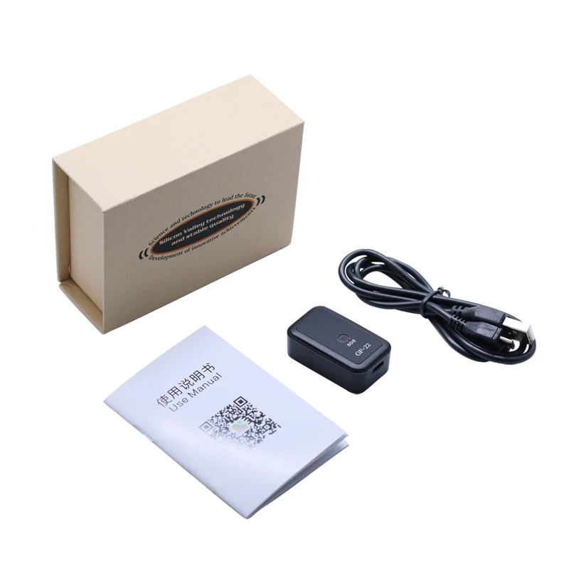 

GF-22 Smart GPS Tracker Anti-theft Alarm Device Voice Control Recording Multifunctional Locator Work With WIFI LBS AGPS