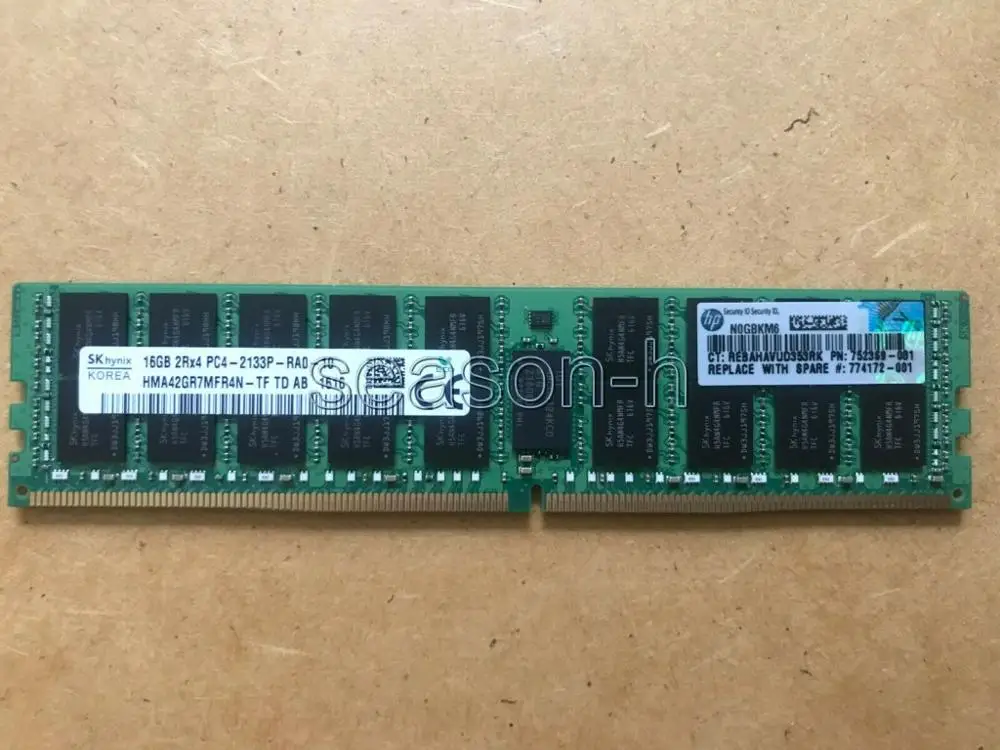 

HP 16GB Memory 726719-B21 752369-081 774172-001 2RX4 PC4-2133P-R DDR4