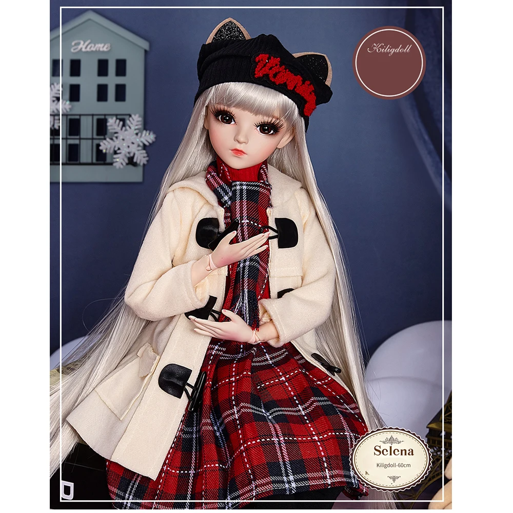 BJD кукла 18 шаров шарнирная 3D глаза 1/3 60 см куклы для девочек игрушки длинный парик