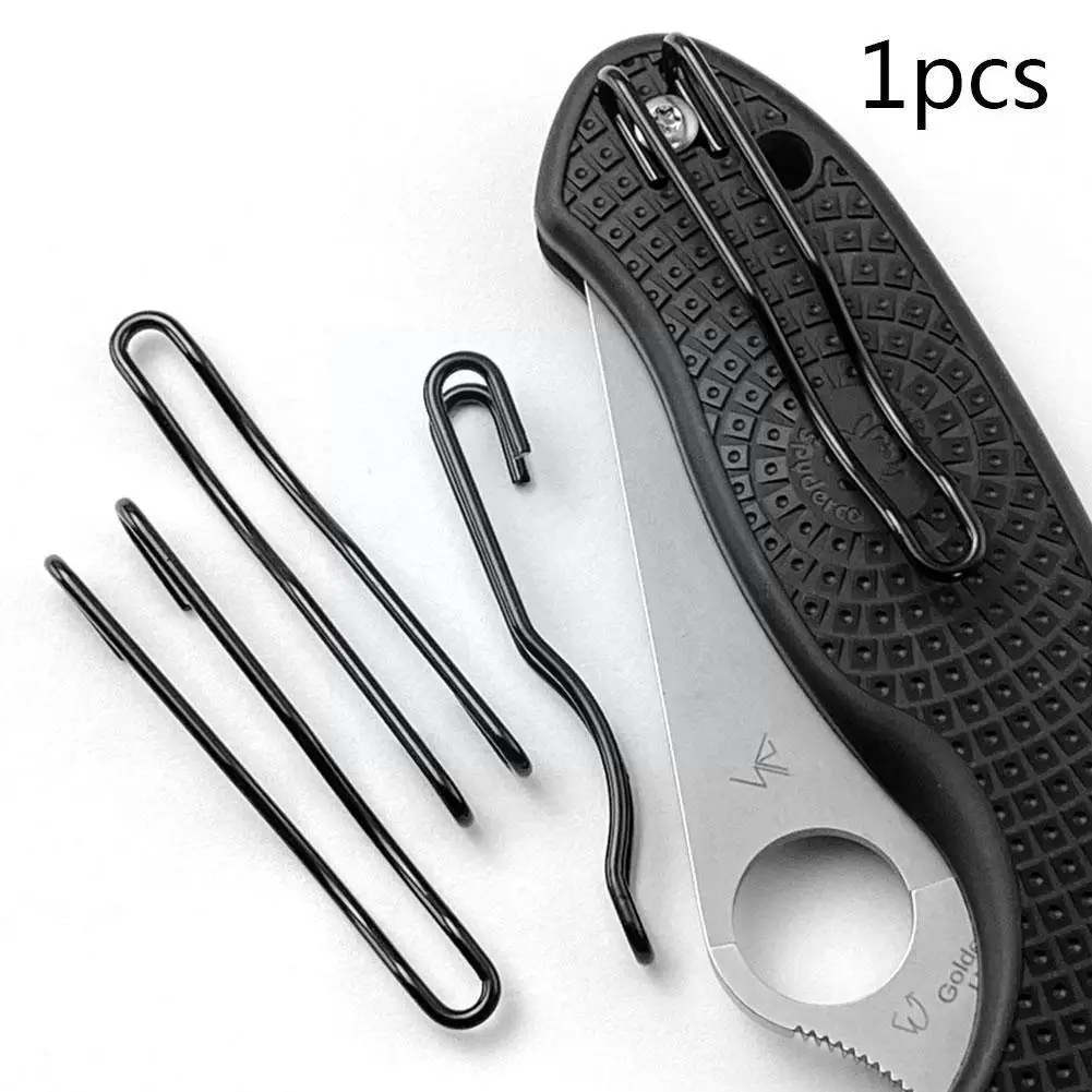 

Universal Steel Wire Back Clip Steel Pocket waist Clip Knife Buckle Accessories For Folding E4F8