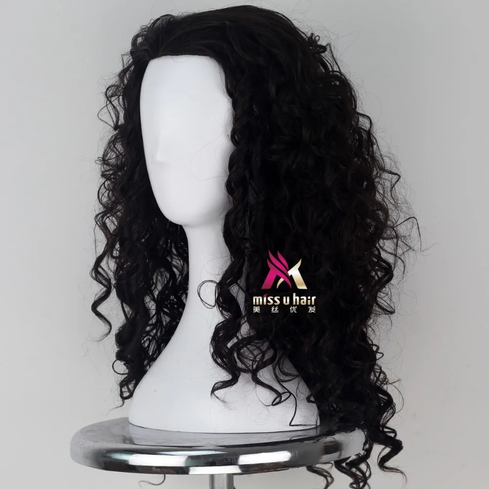 Парик Моана Принц мужской Maui из фильма черные пушистые длинные волосы Косплей