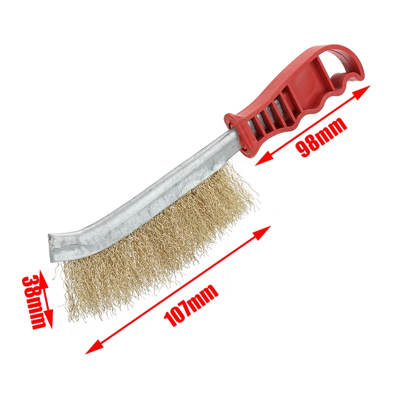 Стальная латунная проволочная щетка 2 шт. 9 дюймов сверхмощный инструмент для