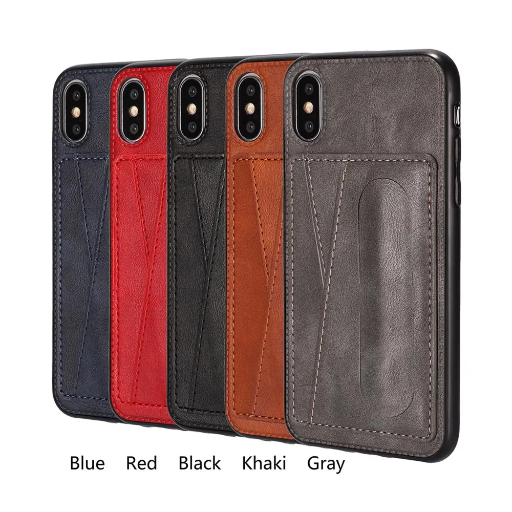 KISSCASE Card Slot Case For iPhone Xr Xs Max 6 6s Cover Leather 7 8 Plus X Pouch Coque Capinhas |