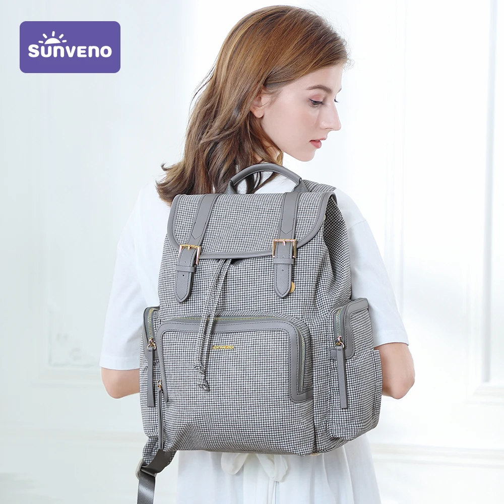 

Sunveno Diaper Bag New Arrival 2020 A/W Fashion Mommy Bag Backpack Mummy Maternity Baby Bag Large Nursing Bag Travel Baby Care