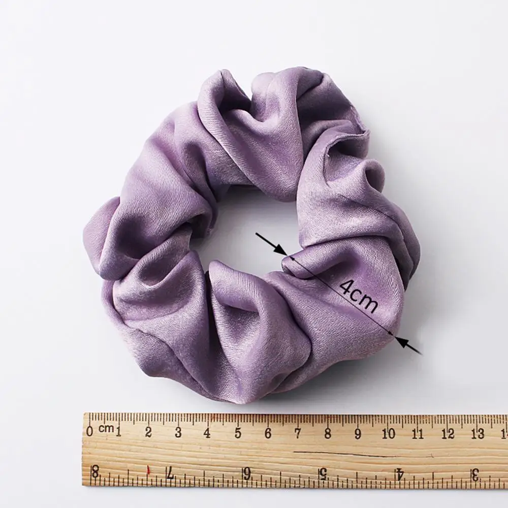 Резинка для волос женская мягкая шифоновая бархатная атласная эластичная