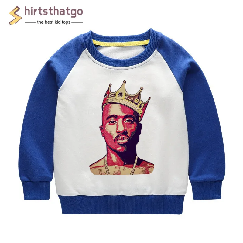2pac/забавные толстовки с капюшоном в стиле хип-хоп для мальчиков и девочек детская