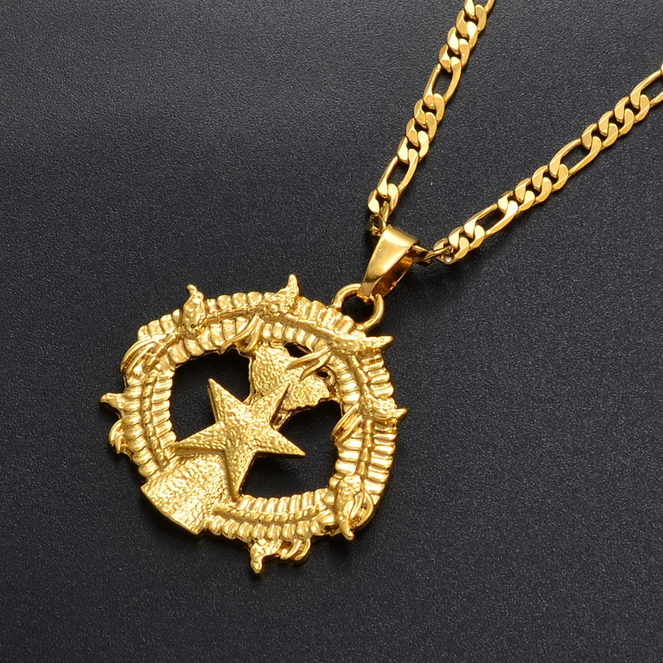 Anniyo Марианские острова кулон в форме флага Neckalces Гуам Сайпан Тиниан остров рота
