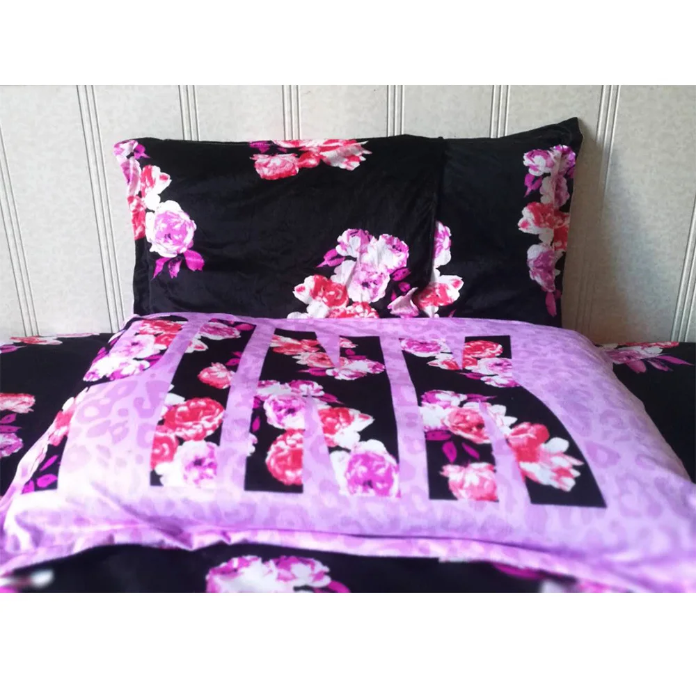2 pcs Pillowcases Высококачественное роскошное мягкое Хрустальное бархатное постельное белье с розовым пододеяльником, наволочка viktorya, удобный набор пододеяльников - Цвет: 2 pcs Pillowcases