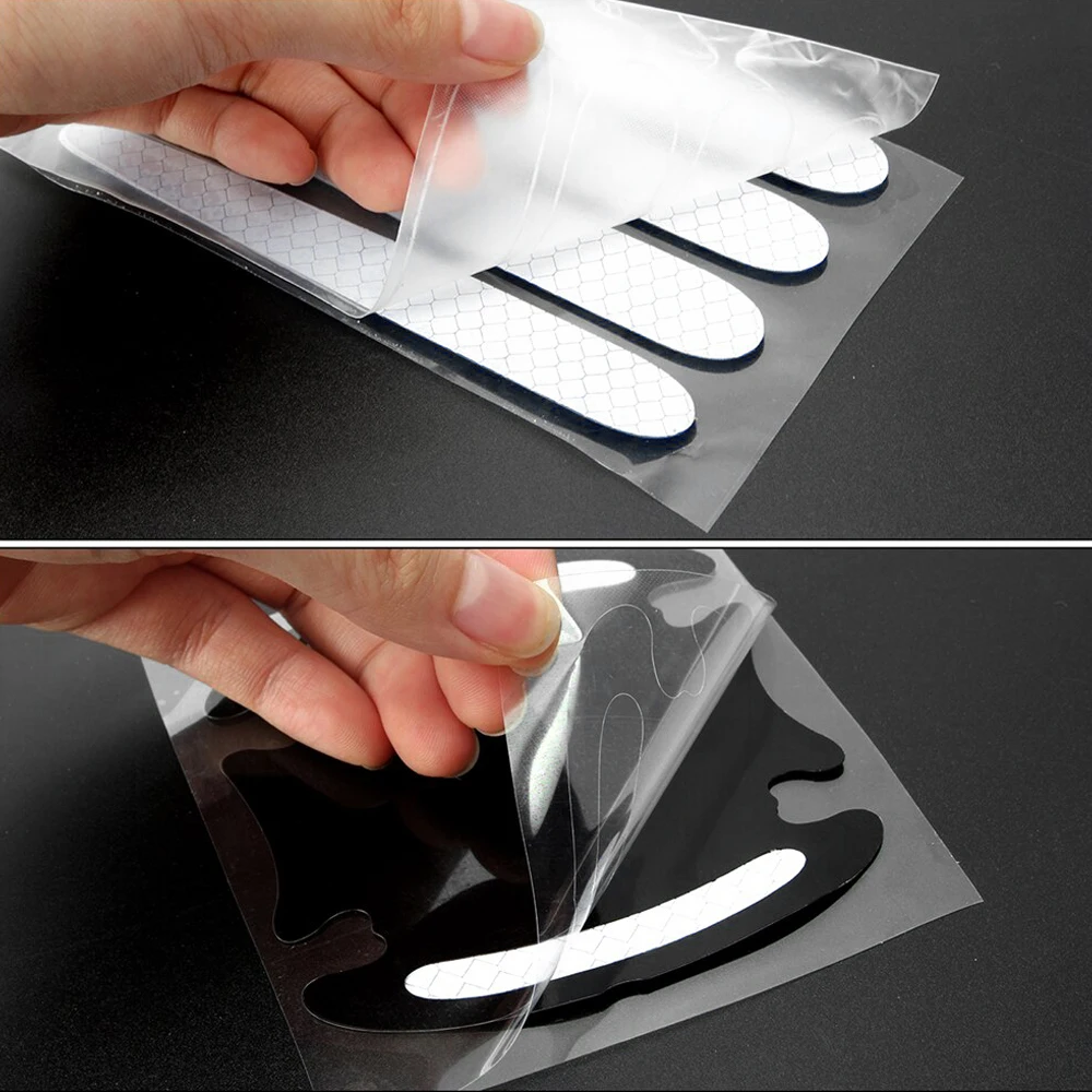

8pcs 3D Car Door Handle Reflective Strips Warning Tape Door Handle Bowl Cover Sticker Reflector Car Styling Exterior Accessories
