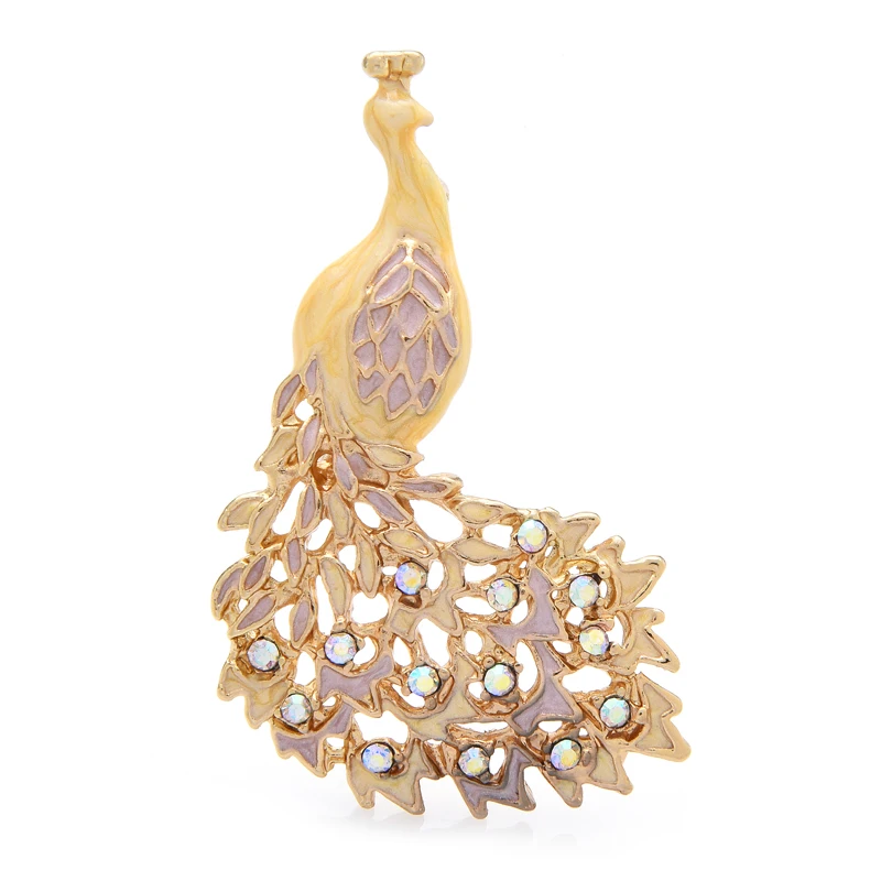 Женская эмалированная брошь Wuli &amp baby разноцветная зимняя в виде разноцветного