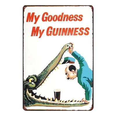 Жестяная подсветка Guinness металлическая Настенная картина паб гостиница кафе