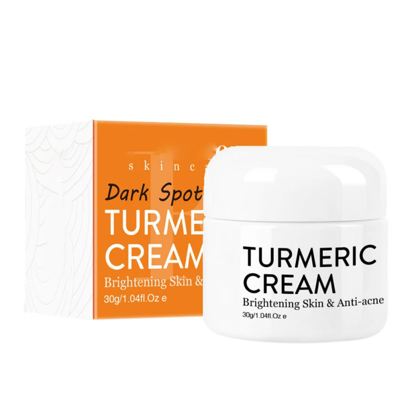 

30g natural herbal turmeric brighten skin tone cream repair acne nourish skin moisturize whiten and hydrate moisturizing cream