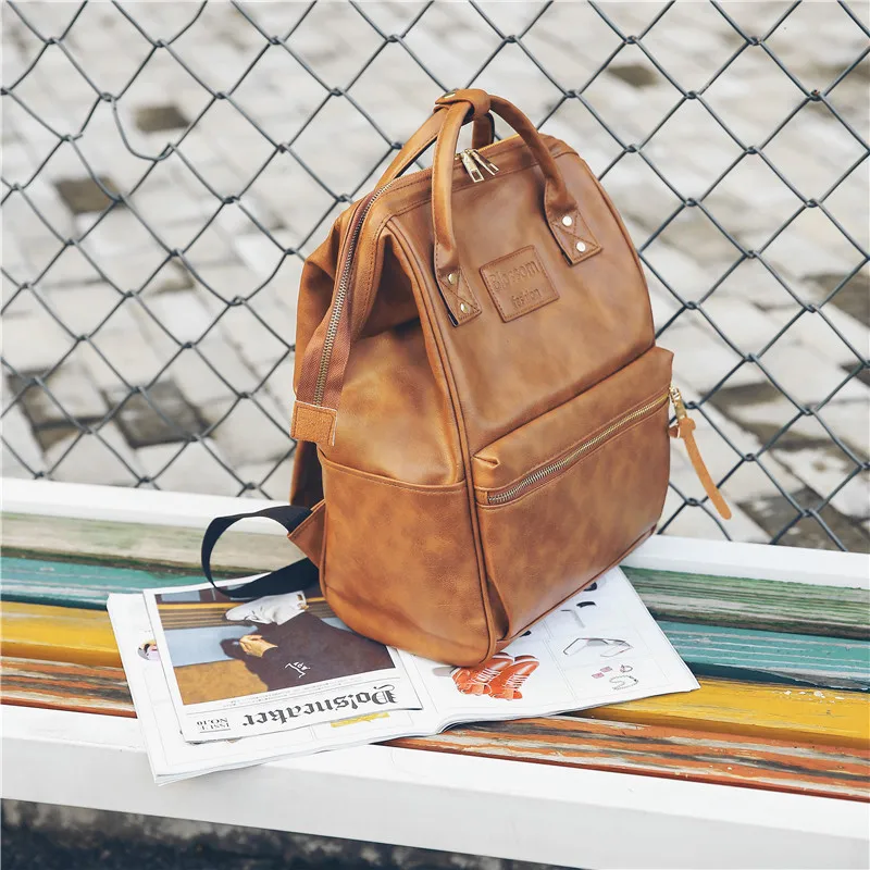 Винтажный женский рюкзак из высококачественной кожи вместительные школьные