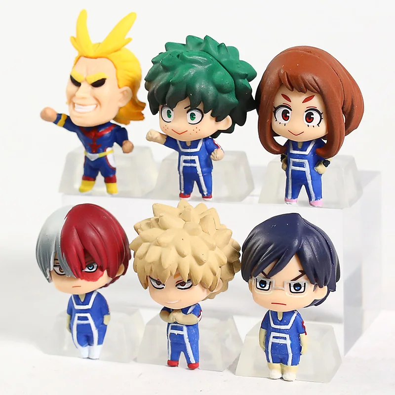 Мой герой Академии все может Izuku Midoriya Katsuki Bakugou шото Тодороки Иида Tenya Ochaco Uraraka Chibi