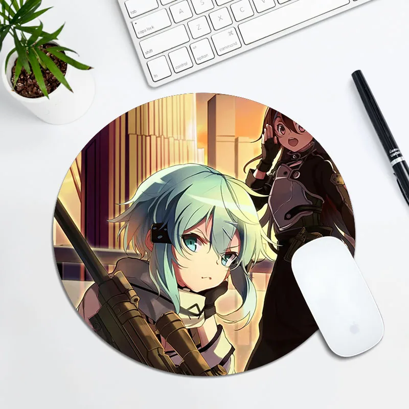 

Меч искусство онлайн Kawaii коврик для мыши для геймеров ПК для шкафа Настольный коврик для мыши для компьютера Valorant настольные коврики