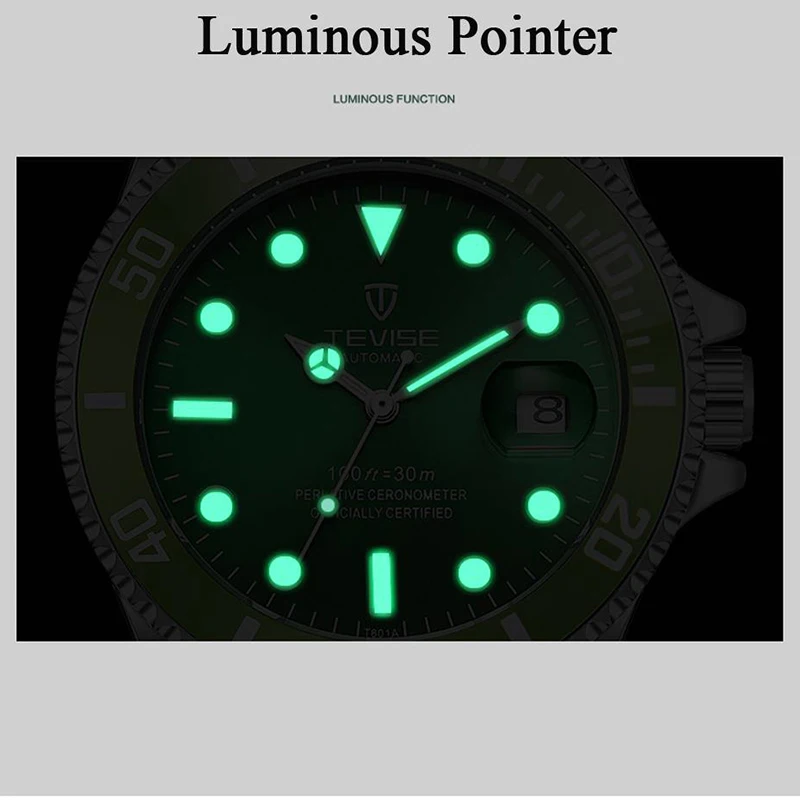 

2021 Tevise Men Mechanical Watches Automatic Top Brand Luxury Waterproof Steel Quartz Men Wristwatches Relogio Masculino 2020