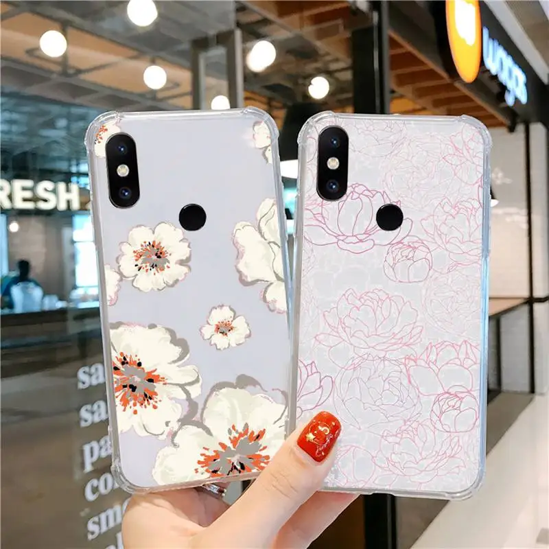

Printed retro painting pattern Phone Case Transparent for Xiaomi cc max mix note 3 2 6 8 5 10 11 9 10 play x s se lite pro