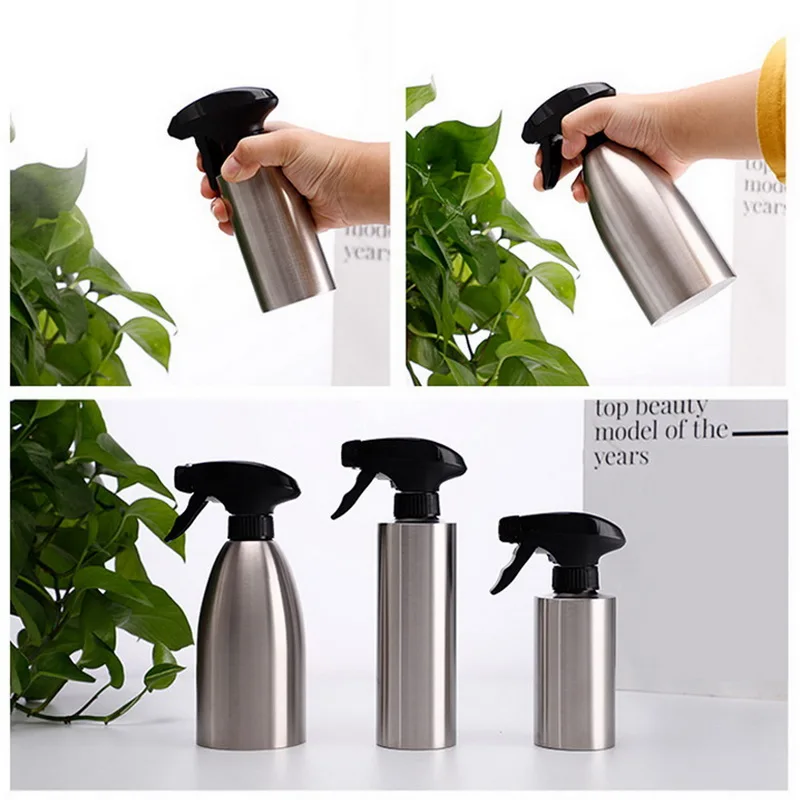 

Stainless Steel Kitchen Oil Spray Bottle Olive Oil Sprayer For BBQ Cooking Stainless Steel Container Spray Spray Bottle