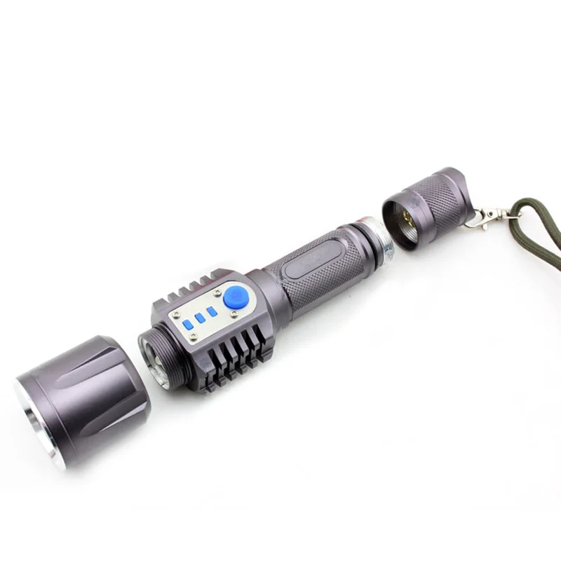 Умный светодиодный фонарик 3800LM XM-L2 T6 5 режимов зарядки USB | Лампы и освещение
