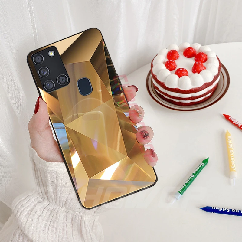 Зеркальный чехол для Samsung Galaxy A51 A71 A21S A01 A11 A31 A41 M11 M21 M30S A 51 71 | Мобильные телефоны и
