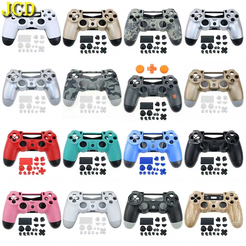 

JCD 1Set Full Plastic Hard Shell + Buttons Mod Kit For JDM-001 JDM-011 For PS4 Controller Housing Cover Case
