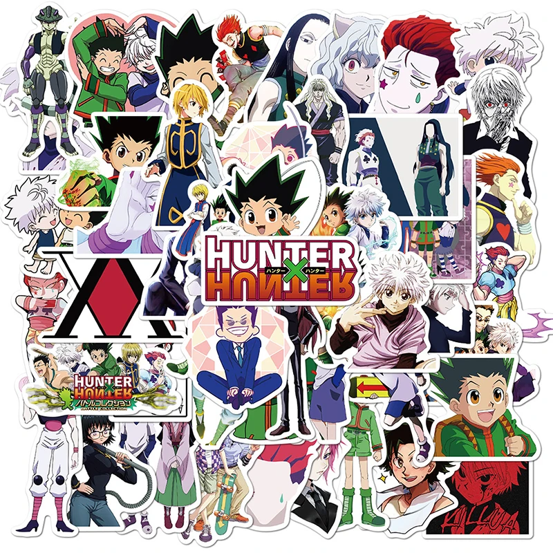 50 шт. новые наклейки Hunter x Виниловые для ноутбука канцелярские товары скейтборд PS4