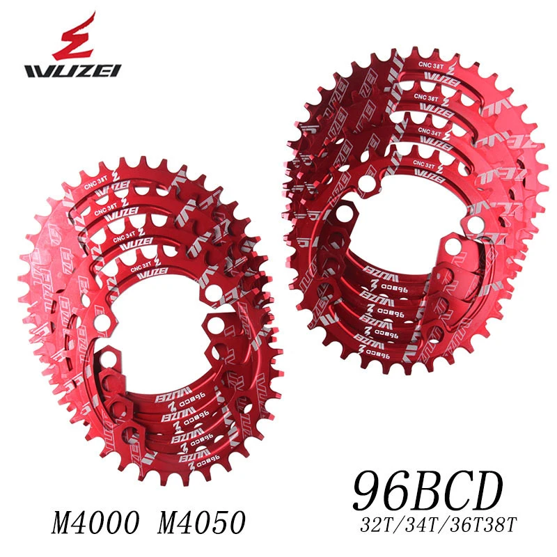 Круглая/Овальная велосипедная цепь wuзел BCD 96 мм для горного велосипеда 32T 34T 36T