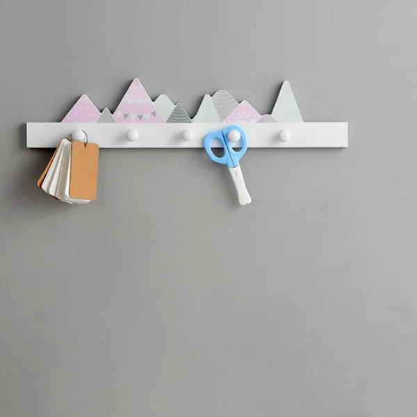 

Wooden Hook Jewelry Creative Porch Door Wall Decoration Coat Hook Key Chain Household Hanger Hook