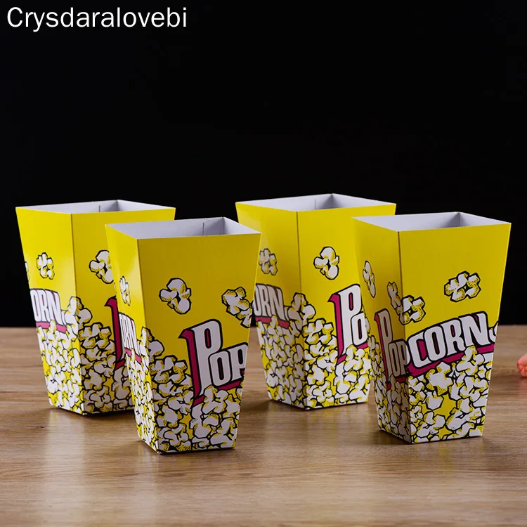 100 шт. одноразовые бумажные стаканы для попкорна|Подарочные сумки и упаковка| |