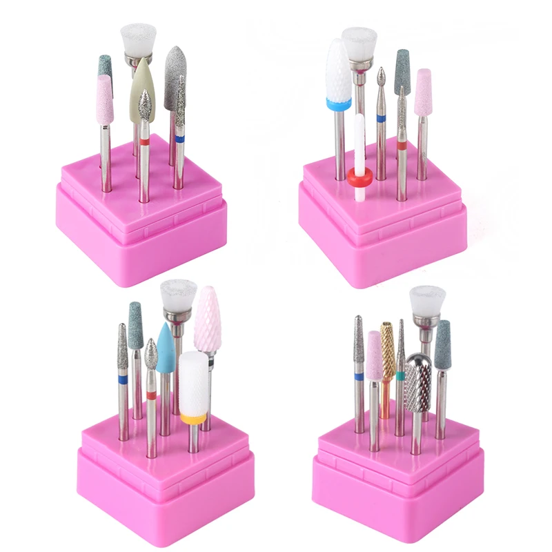 7 шт. профессиональная керамическая дрель набор сверл для маникюра из алмазного