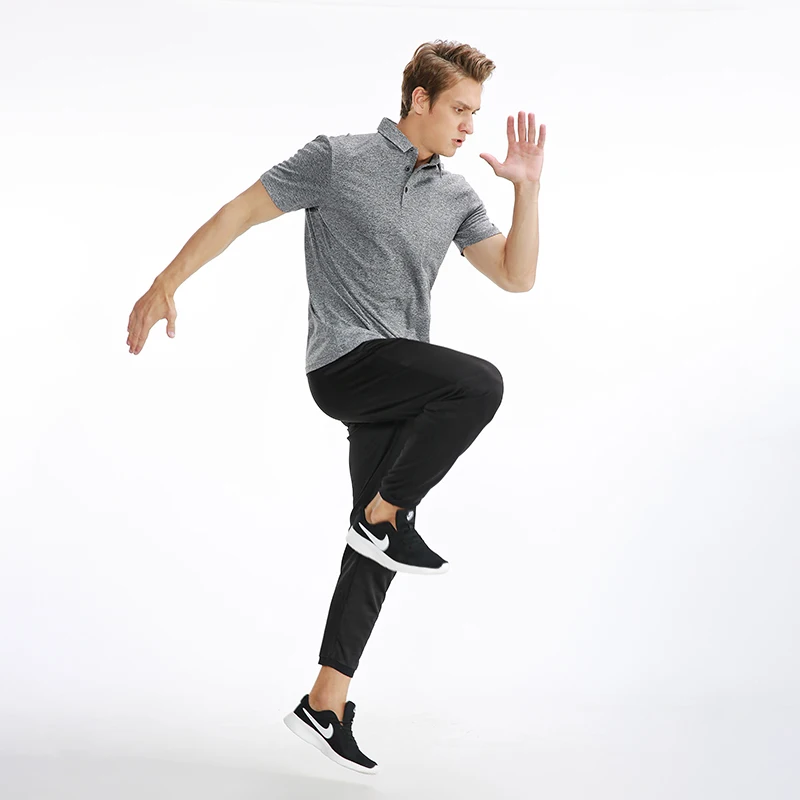 Повседневная черно-белая мужская одежда летняя тонкая поло с коротким рукавом