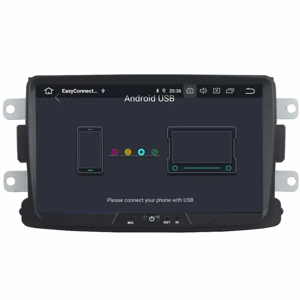 Автомобильный приемник COIKA PX6 с 8 &quotAndroid 9 0 GPS радио для Renault Duster Sandero Logan Lada Dacia 4 Гб + 64