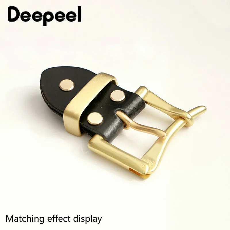 Мужская пряжка из чистой латуни Deepeel 3 9 см с головкой быстрооткрывающаяся Пряжка